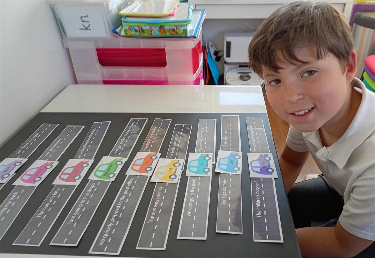 Hands-on maths resources set out for a session