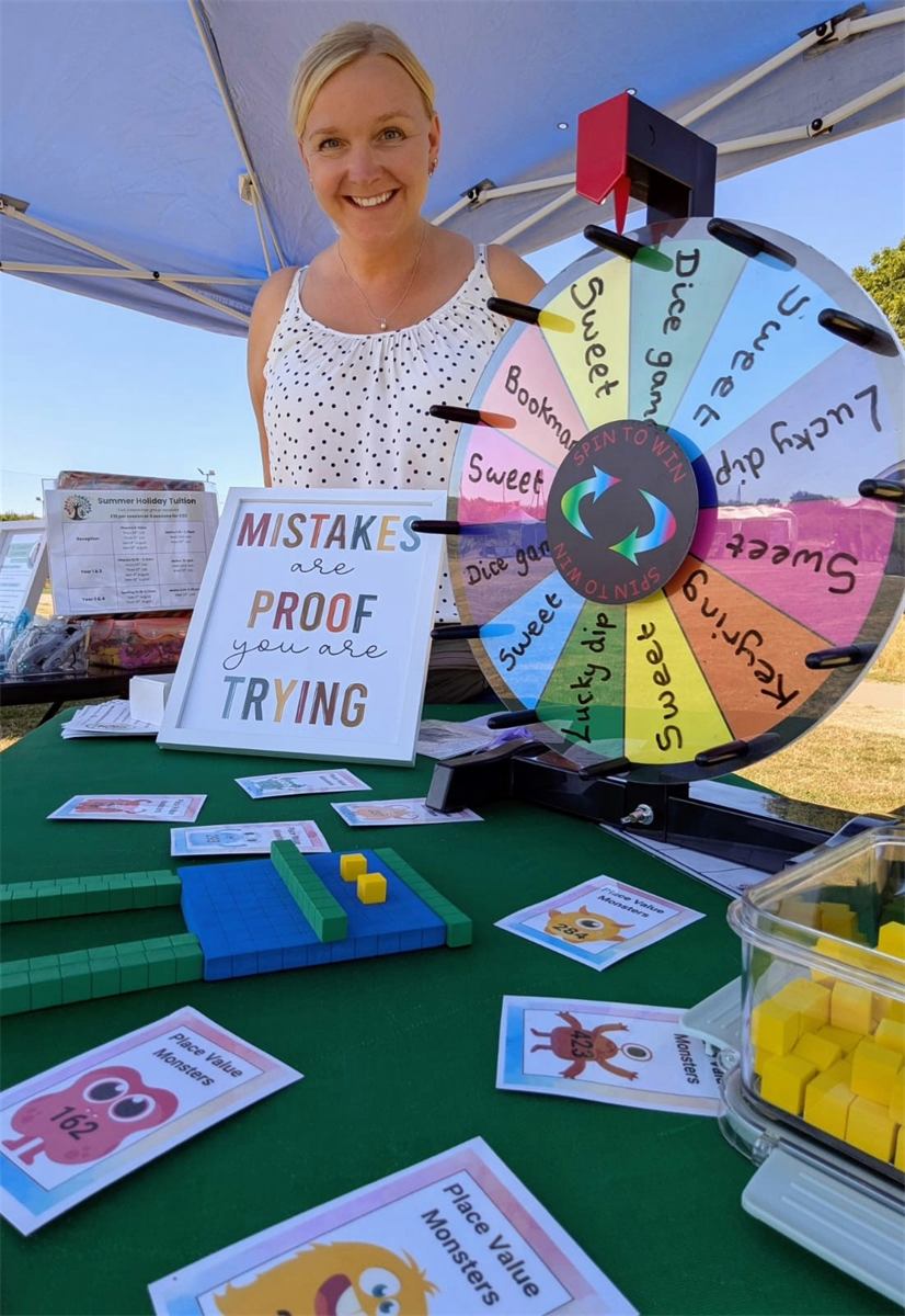 A certificate and prize wheel from a Curiosity Classroom session