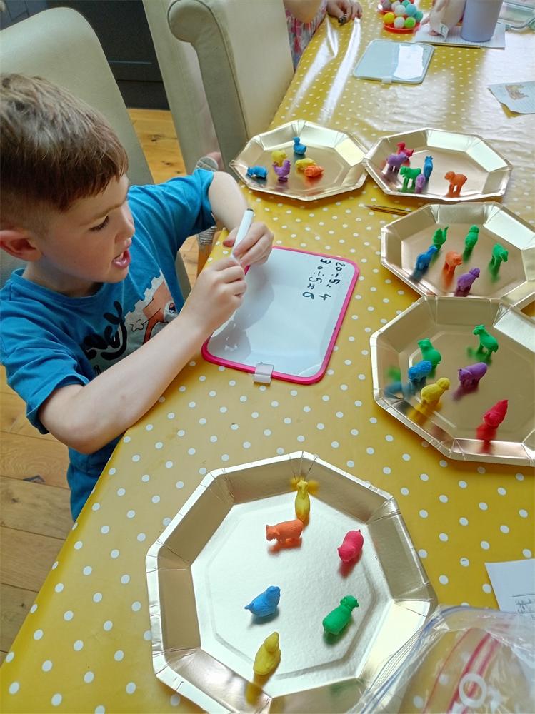 Personalised learning resources laid out for a pupil